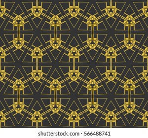 Geometric shape abstract vector illustration. Seamless pattern.