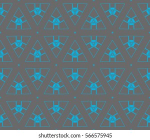 Geometric shape abstract vector illustration. Seamless pattern.
