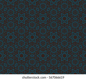 Geometric shape abstract vector illustration. Seamless pattern.