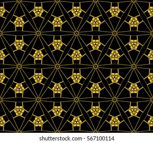 Geometric shape abstract vector illustration. Seamless pattern.