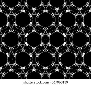 Geometric shape abstract vector illustration. Seamless pattern.