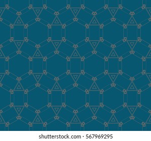 Geometric shape abstract vector illustration. Seamless pattern.