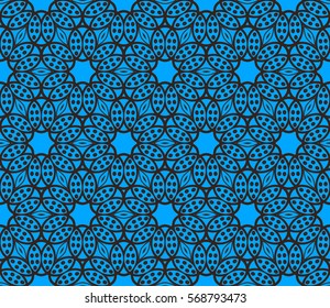 Geometric shape abstract vector illustration. Seamless pattern.