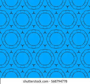 Geometric shape abstract vector illustration. Seamless pattern.