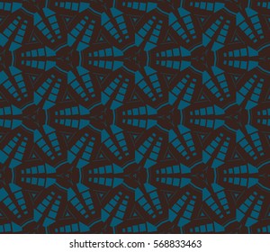 Geometric shape abstract vector illustration. Seamless pattern.