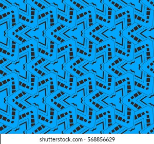 Geometric shape abstract vector illustration. Seamless pattern.
