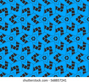 Geometric shape abstract vector illustration. Seamless pattern.