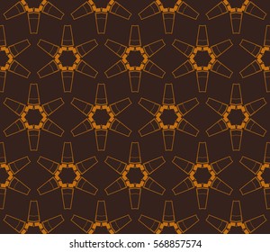 Geometric shape abstract vector illustration. Seamless pattern.