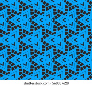 Geometric shape abstract vector illustration. Seamless pattern.