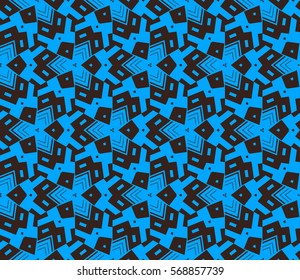 Geometric shape abstract vector illustration. Seamless pattern.