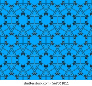 Geometric shape abstract vector illustration. Seamless pattern.