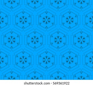 Geometric shape abstract vector illustration. Seamless pattern.