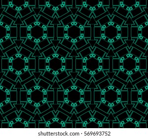 Geometric shape abstract vector illustration. Seamless pattern.