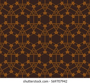 Geometric shape abstract vector illustration. Seamless pattern.