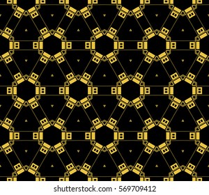Geometric shape abstract vector illustration. Seamless pattern.