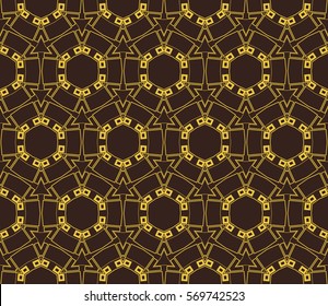 Geometric shape abstract vector illustration. Seamless pattern.