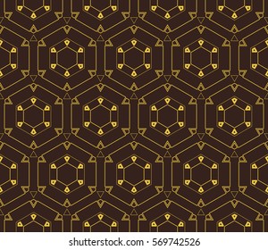 Geometric shape abstract vector illustration. Seamless pattern.