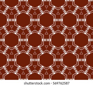 Geometric shape abstract vector illustration. Seamless pattern.
