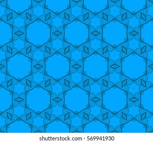 Geometric shape abstract vector illustration. Seamless pattern.