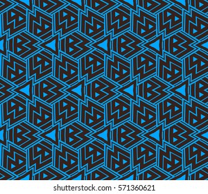 Geometric shape abstract vector illustration. Seamless pattern.