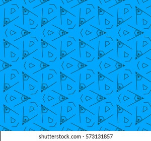 Geometric shape abstract vector illustration. Seamless pattern.
