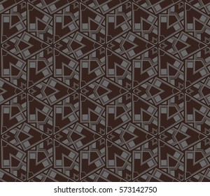 Geometric shape abstract vector illustration. Seamless pattern.