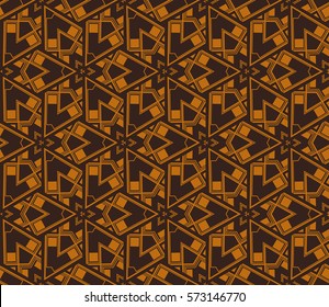Geometric shape abstract vector illustration. Seamless pattern.