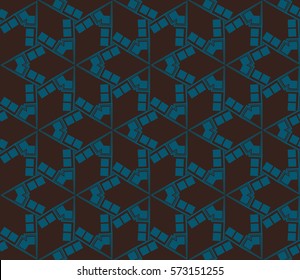 Geometric shape abstract vector illustration. Seamless pattern.