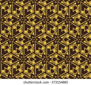Geometric shape abstract vector illustration. Seamless pattern.