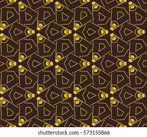 Geometric shape abstract vector illustration. Seamless pattern.