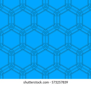 Geometric shape abstract vector illustration. Seamless pattern.