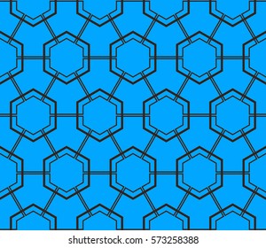 Geometric shape abstract vector illustration. Seamless pattern.