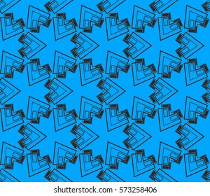 Geometric shape abstract vector illustration. Seamless pattern.