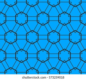 Geometric shape abstract vector illustration. Seamless pattern.
