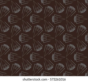 Geometric shape abstract vector illustration. Seamless pattern.