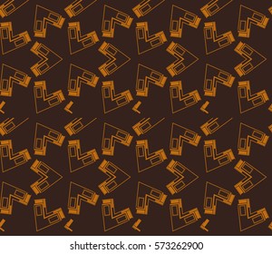Geometric shape abstract vector illustration. Seamless pattern.