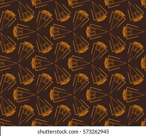 Geometric shape abstract vector illustration. Seamless pattern.