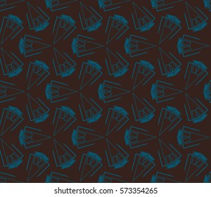 Geometric shape abstract vector illustration. Seamless pattern.