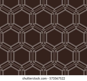 Geometric shape abstract vector illustration. Seamless pattern.