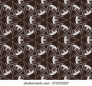 Geometric shape abstract vector illustration. Seamless pattern.