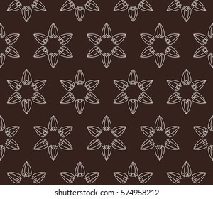 Geometric shape abstract vector illustration. Seamless pattern.