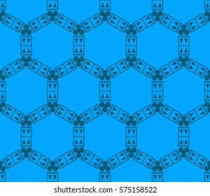 Geometric shape abstract vector illustration. Seamless pattern.