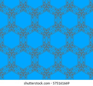 Geometric shape abstract vector illustration. Seamless pattern.