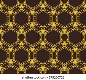 Geometric shape abstract vector illustration. Seamless pattern.