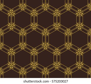 Geometric shape abstract vector illustration. Seamless pattern.