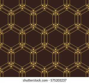 Geometric shape abstract vector illustration. Seamless pattern.