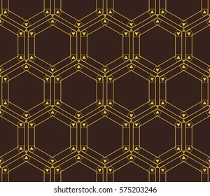 Geometric shape abstract vector illustration. Seamless pattern.