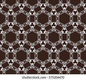Geometric shape abstract vector illustration. Seamless pattern.