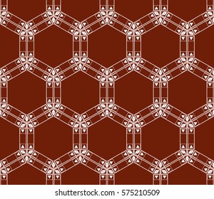 Geometric shape abstract vector illustration. Seamless pattern.