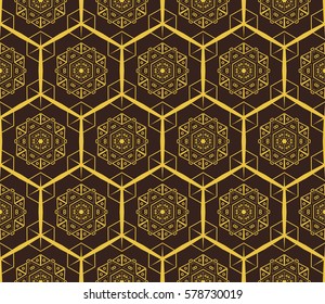 Geometric shape abstract vector illustration. Seamless pattern.